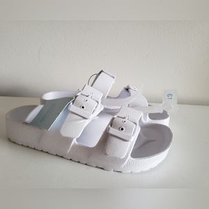 COPY - Toddler Girls' White Noa Footbed Sandals Size 13